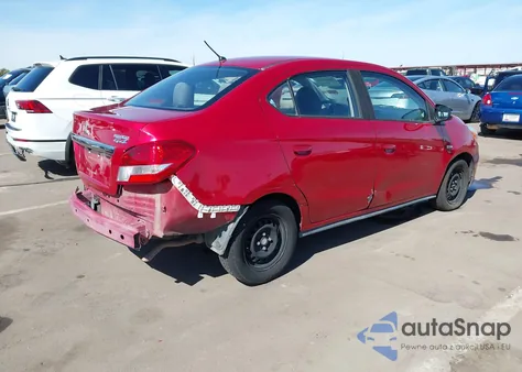 2019 Mitsubishi Mirage G4 Es z USA, uszkodzony, nr VIN ML32F3FJ1KHF07749